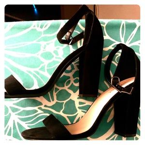 Never worn Black Heeled sandals